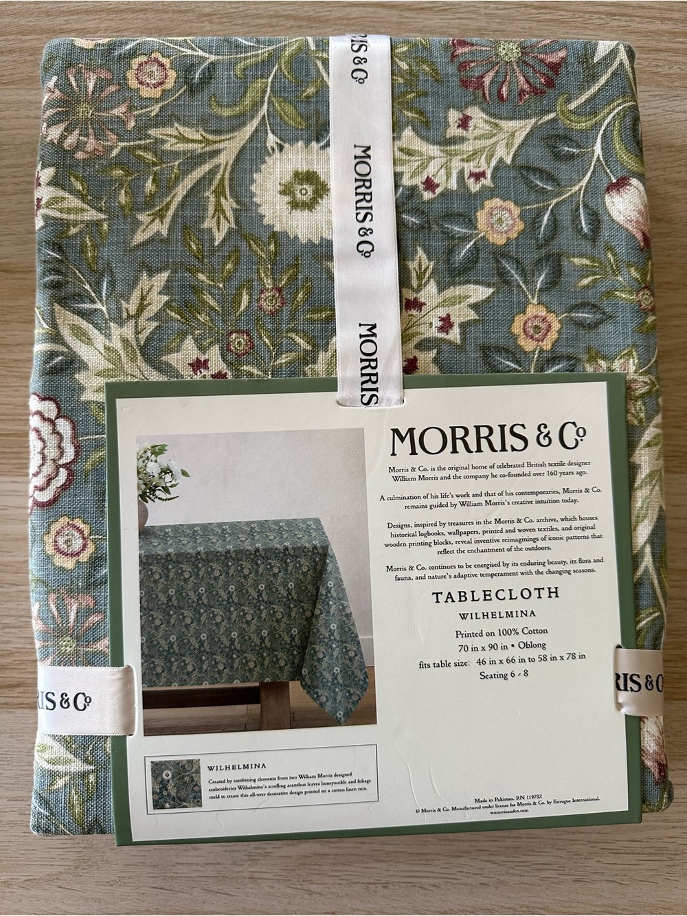Morris & Co. Wilhelmina FloralTablecloth